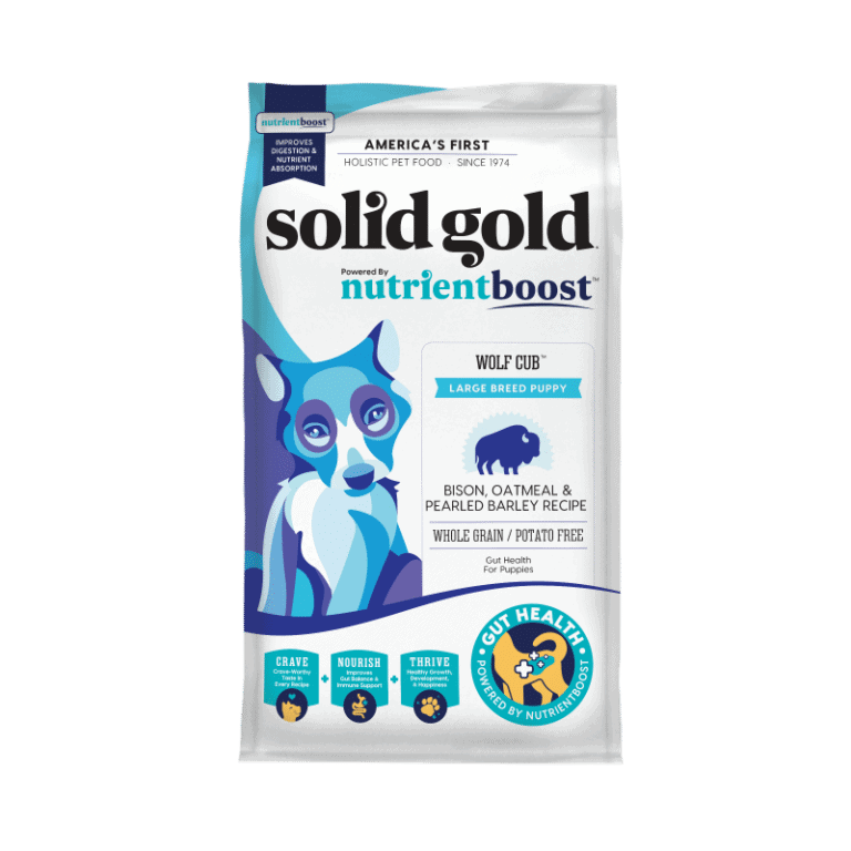 סוליד גולד Nutrient Boost מזון לגורים גזע גדול ביזון ושיבולת שועל - solid gold 10kg
