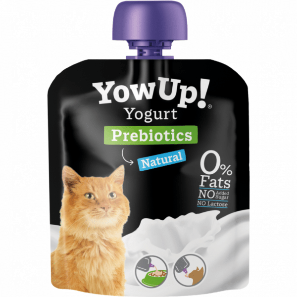 יו אפ יוגורט לחתול טבעי & פרוביוטיקה 85 גרם - YowUp Prebiotics