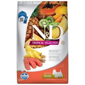 נטורל דלישס טרופיקל סלמון בוגר מיני 5 ק"ג N&D
