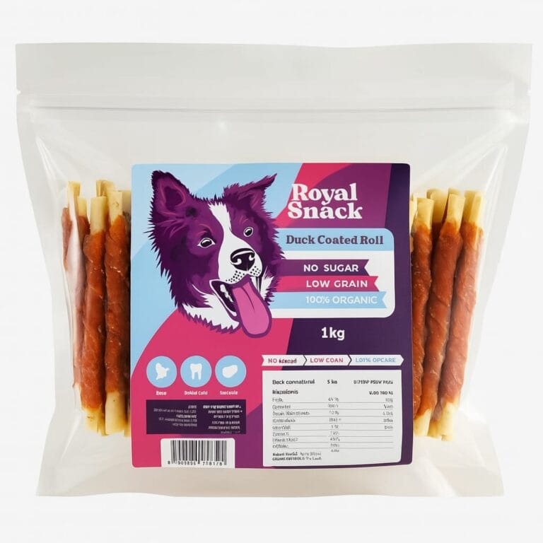 מקלות לעיסה בציפוי ברווז 5 אינץ 1 ק"ג - Royal Snack duck coated roll