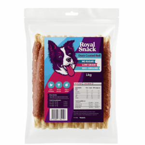 מקלות לעיסה בציפוי ברווז 7 אינץ 1 ק"ג - Royal Snack duck coated roll