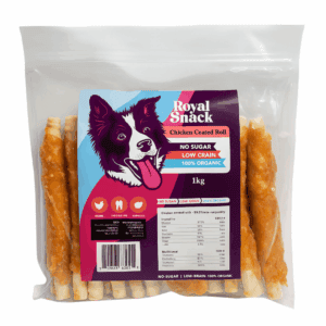 מקלות לעיסה בציפוי עוף 7 אינץ 1 ק"ג - Royal Snack chicken coated roll