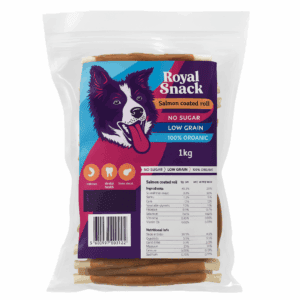 מקלות לעיסה בציפוי סלמון 5 אינץ 1 ק"ג - Royal Snack salmon coated roll